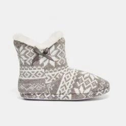 Sash & Rose Billie Knit Slipper Boot Grey 9 Sash & Rose Billie Knit Slipper Boot Grey -women's clothing Sales 630874 C 0020 00