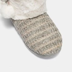 Sash & Rose Bini Slipper Boot Grey