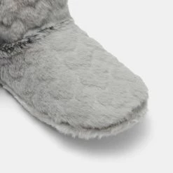 Sash & Rose Birdie Heart Slipper Boot Grey