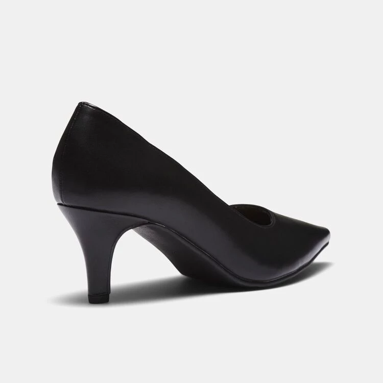 Khoko Mila Block Heel Court Shoe Black 4 Khoko Mila Block Heel Court Shoe Black - Image 2