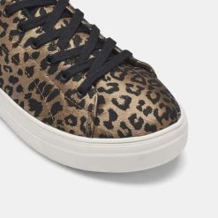 Khoko Sienna Lace Up Platform Sneaker Leopard