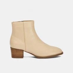 Hush Puppies Carmela Block Heel Ankle Boot Latte -women's clothing Sales 630965 C 0271 79