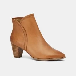 Hush Puppies Ignite Block Heel Ankle Boot Tan -women's clothing Sales 630971 C 0921 66 2