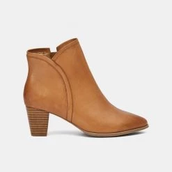 Hush Puppies Ignite Block Heel Ankle Boot Tan -women's clothing Sales 630971 C 0921 66