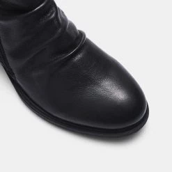 Natural Comfort Adelle Ruched Ankle Boot Black