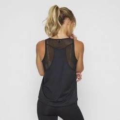 LMA Active Knit Tank Black -women's clothing Sales 631145 C 0001 00 2