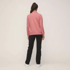 Diadora Women's Fleece Zip Through Jacket Coral -women's clothing Sales 631241 C 0680 26 2