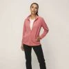 Diadora Women's Fleece Zip Through Jacket Coral