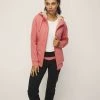 Diadora Women's Fur Lined Zip Thru Hoodie Coral -women's clothing Sales 631248 C 0680 26 4