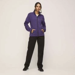 Diadora Women's Zip Thru Melange High Collar Grape -women's clothing Sales 631249 C 0500 57 2