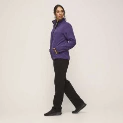 Diadora Women's Zip Thru Melange High Collar Grape -women's clothing Sales 631249 C 0500 57 5