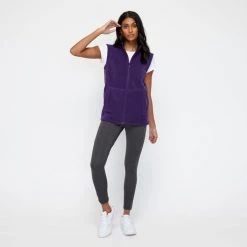 Diadora Women's Polar Fleece Vest Grape -women's clothing Sales 631250 C 0500 57