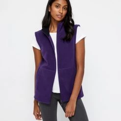 Diadora Women's Polar Fleece Vest Grape