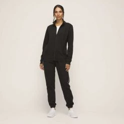 Lotto Smart Zip Jacket Black -women's clothing Sales 631252 C 0001 00