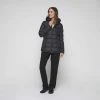 Lotto Stadium Hooded Puffer Jacket Black -women's clothing Sales 631255 C 0001 00