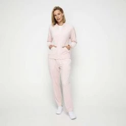 FILA Liv Velour Zip Through Pink