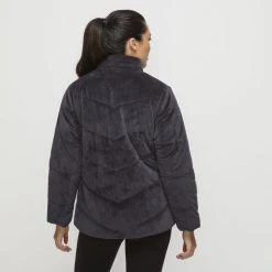 FILA Liv Velour Puffer Grey -women's clothing Sales 631262 C 0020 00 2