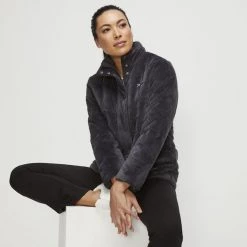 FILA Liv Velour Puffer Grey -women's clothing Sales 631262 C 0020 00 3