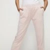 FILA Liv Velour Straight Leg Track Pant Pink