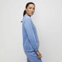 FILA Liv Velour Crew Blue