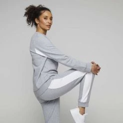 FILA Valentina Crew Grey Marle -women's clothing Sales 631282 C 0060 24 3