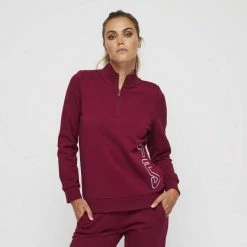 FILA Josie Quarter Zip Sweat Berry