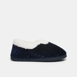 Grosby Invisible Eugenie 2 Fur Lined Slipper Navy -women's clothing Sales 631296 C 0410 00