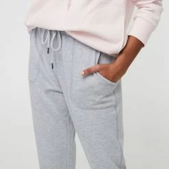 LMA Active Tapered Leg Trackpant Grey Marle -women's clothing Sales 631301 C 0060 24 5