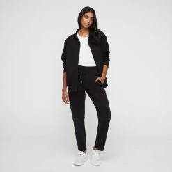 LMA Active Straight Leg Trackpant Black 9 LMA Active Straight Leg Trackpant Black -women's clothing Sales 631302 C 0001 00