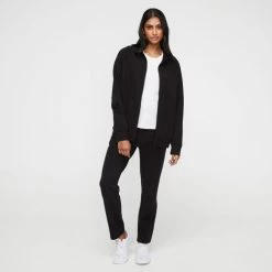 LMA Active Zip Thru Jacket Black -women's clothing Sales 631303 C 0001 00