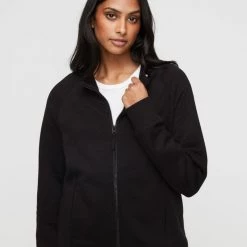 LMA Active Zip Thru Jacket Black -women's clothing Sales 631303 C 0001 00 3