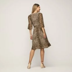 Jane Lamerton Ruffle Midi Dress Animal -women's clothing Sales 631677 C 0960 13 2