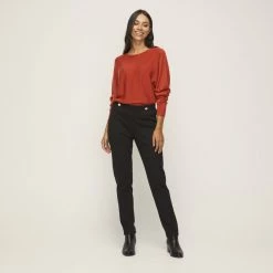 Jane Lamerton Gold Button Pant Black 9 Jane Lamerton Gold Button Pant Black -women's clothing Sales 631682 C 0001 00