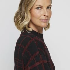 Jane Lamerton Funnel Neck Jumper Berry