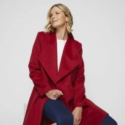 Jane Lamerton Luxe Coat Berry -women's clothing Sales 631690 C 0651 02