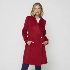 Jane Lamerton Luxe Coat Berry -women's clothing Sales 631690 C 0651 02 3