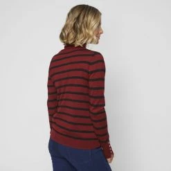 Jane Lamerton Stripe Turtle Neck Knit Jumper Multicoloured -women's clothing Sales 631701 C 1008 31 2