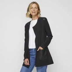 Jane Lamerton Patch Pocket Cardigan Black 11 Jane Lamerton Patch Pocket Cardigan Black -women's clothing Sales 631706 C 0001 00