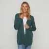 Savannah Cable Detail Cardigan Lagoon -women's clothing Sales 631766 C 0312 66 4