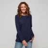 Savannah Cable Texture Top Navy 1 Savannah Cable Texture Top Navy -women's clothing Sales 631776 C 0410 00 5