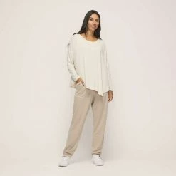 Anthology Asymmetric Top Almond 9 Anthology Asymmetric Top Almond -women's clothing Sales 631787 C 0270 10