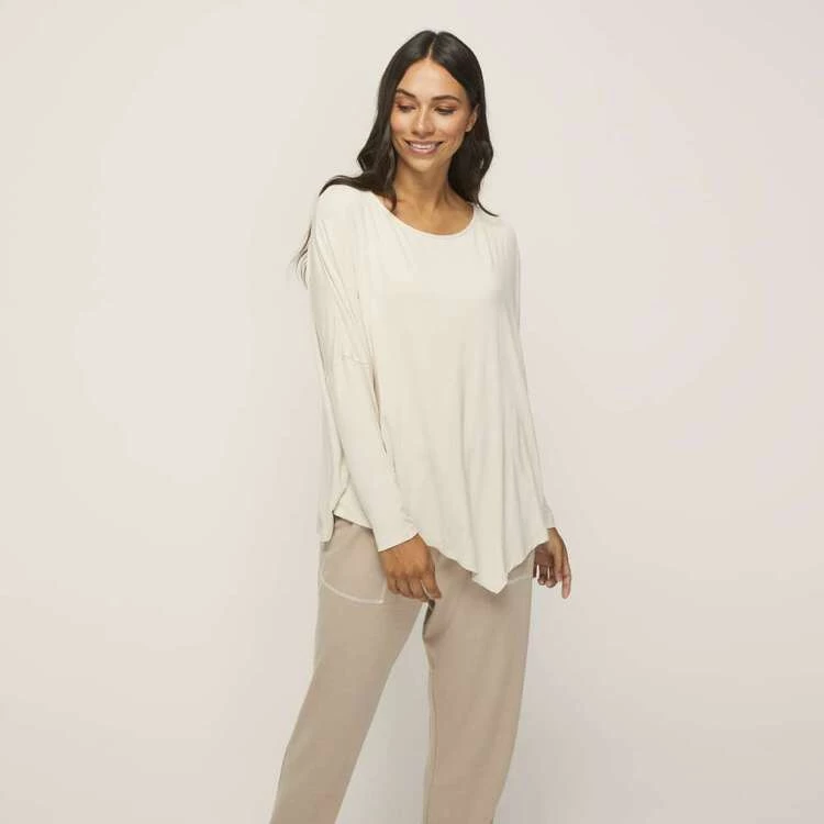 Anthology Asymmetric Top Almond 3 Anthology Asymmetric Top Almond