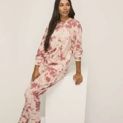 Anthology Tie Dye Crew Neck Sweat Shirt Pink & Multicoloured -women's clothing Sales 631788 C 1650 00 3