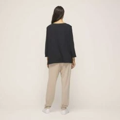 Anthology Long Sleeve Wrap Front Top Black 8 Anthology Long Sleeve Wrap Front Top Black -women's clothing Sales 631793 C 0001 00 2