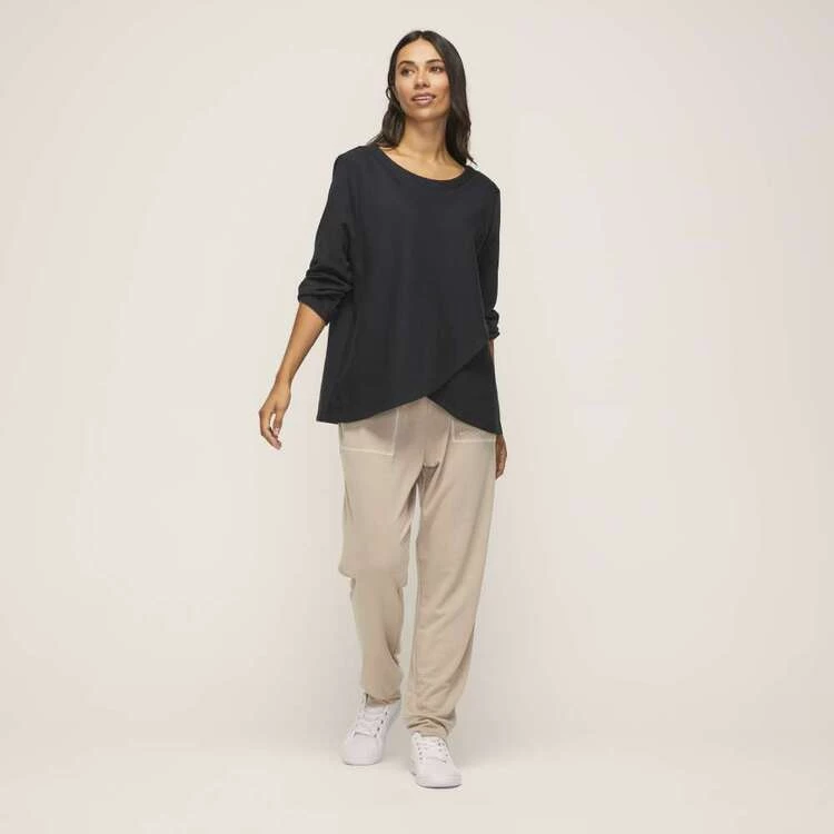 Anthology Long Sleeve Wrap Front Top Black 6 Anthology Long Sleeve Wrap Front Top Black - Image 4