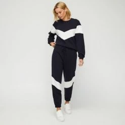 Anthology Spliced Tracksuit Pant Navy -women's clothing Sales 631797 C 0410 00