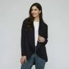 GR Giaan Rooney Waterfall Longline Jacket Black