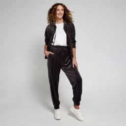 GR Giaan Rooney Zip Through Velour Hoodie Grey -women's clothing Sales 631814 C 0020 00 3