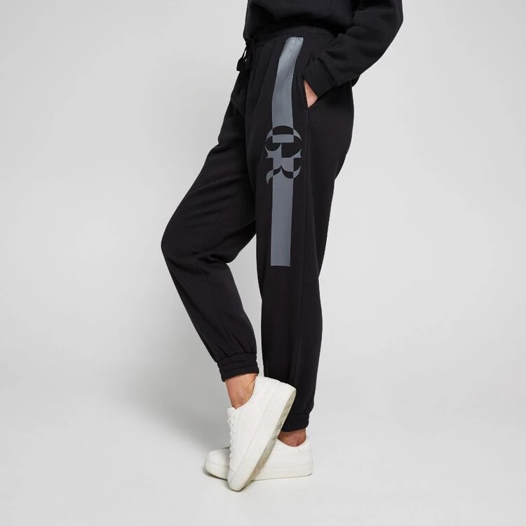 GR Giaan Rooney Textured Knee Patch Jogger Black 4 GR Giaan Rooney Textured Knee Patch Jogger Black - Image 2