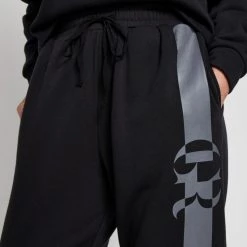 GR Giaan Rooney Textured Knee Patch Jogger Black